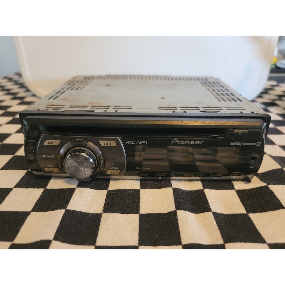 Pioneer DEH-2000MP CD MP3 WMA AUX AM FM Car Stereo Receiver Tested Working
